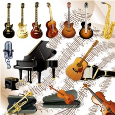 西洋音乐乐器图片