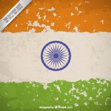 度假蹩脚的印度共和国国旗日背景