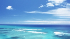 壁纸夏威夷的碧海蓝天白云夏威夷海滩