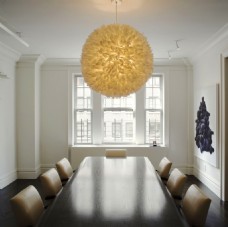 背景墙现代时尚客厅金色球体吊灯室内装修效果图