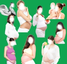 国外孕妇矢量图图片