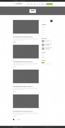 简洁的企业科技电子网站模板之博客列表