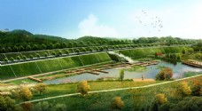 景观设计河道景观湿地设计图片