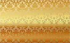 欧式复古金色花纹装饰元素