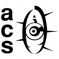 ACS公司眼睛黑色A字母LOGO设计
