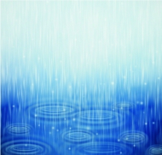 雨中水波纹图片