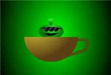 绿光茶杯