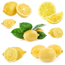 绿色蔬菜黄色的柠檬