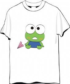 绿色青蛙T恤素材