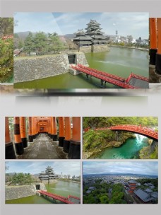 建筑素材日本美丽风景区建筑实拍素材