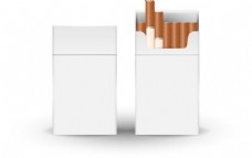 白色纸盒香烟元素