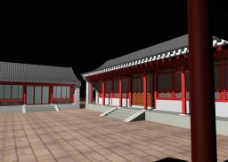 中国古建筑3d模型图片