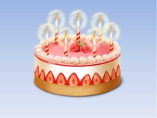 生日蛋糕WPS模板