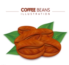 画册设计创意咖啡豆设计矢量图图片