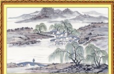 山水风景中堂画国画0032