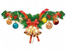 圣诞节圣诞铃铛球星挂饰插画png元素