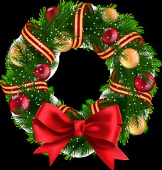 圣诞节家居装饰圣诞树圆环透明装饰素材