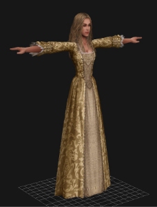 3DMAX小公主人物模型