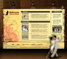 国外经典婚礼婚庆网页模板图片