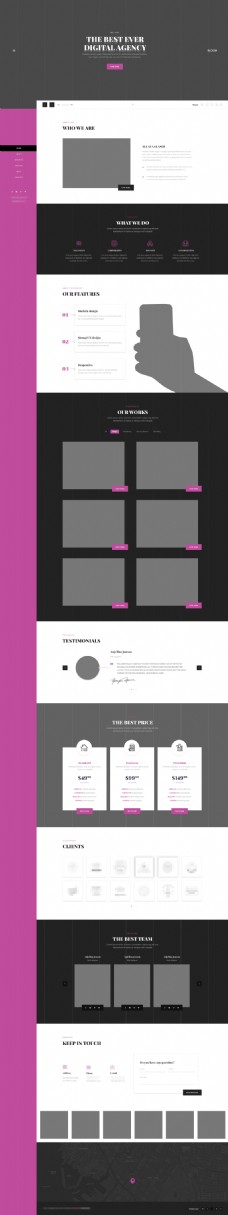 紫色精美的企业家居网站首页模板设计