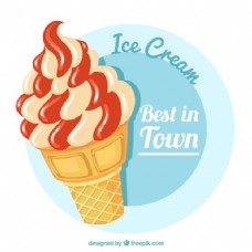 冰淇淋的海报