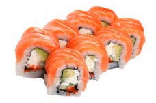 日式美食颜色艳丽三文鱼寿司日式料理美食产品实物