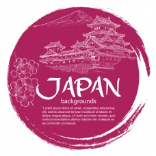 日本设计日本风插画设计矢量图片