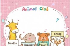 动漫动画英语学习动物漫画矢量EPS08