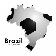 地球背景巴西足球背景地图