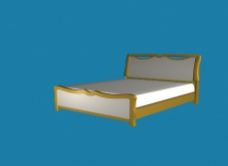 3DMAX现代床模型