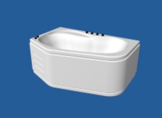 3DMAX现代浴缸模型