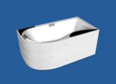 3DMAX奢华浴缸模型
