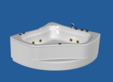 3DMAX扇形浴缸模型