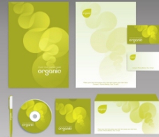 黄绿色VI设计图片