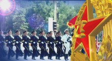 开放中国人民解放军八一开场LED素