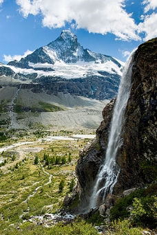 大自然高山瀑布摄影
