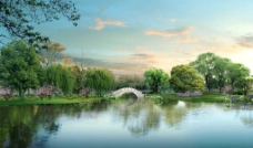 中国园林高清效果图图片