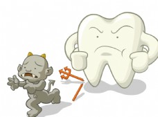 牙齿大战细菌图片