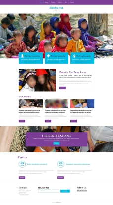 慈善服务机构动态响应式html网页模板