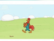 小鸡走路动作flash动画