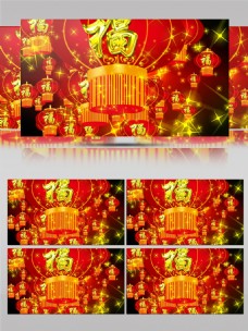新年节日大红灯笼高清视频素材