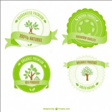 绿色生态的徽章