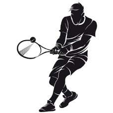 网通卡通网球运动员