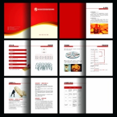 企业画册金融商务画册红色画册