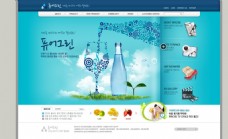 企业类韩国矿泉水饮料类企业网页