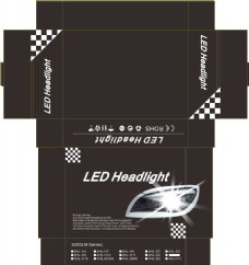 LED包装盒  x7文件   LED坑盒