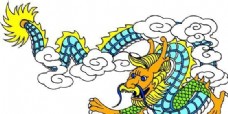 龙纹吉祥图案中国传统图案0025