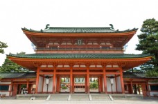 树木清新寺庙日本旅游装饰元素