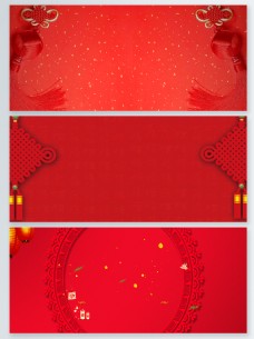 红色中国喜庆新年新春背景