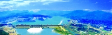 三峡大坝全景图图片